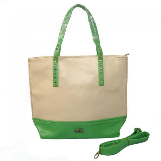 Coach Stud North South Large Green Totes CJF | Women - Click Image to Close